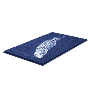 Badmat Piume geweven stof - Donkerblauw - 60 x 100 cm