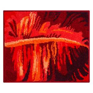 Badematte Tropical Webstoff - Rot - 50 x 60 cm