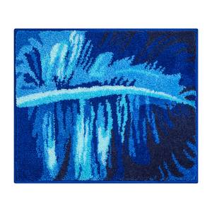 Badematte Tropical Webstoff - Blau - 50 x 60 cm