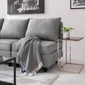 Sofa Lavara I (3 places) Tissu - Gris clair