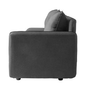 Sofa Lavara I (3 places) Tissu - Gris foncé