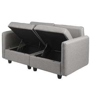 Sofa Lavara I (2 places) Tissu - Gris clair