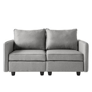 Sofa Lavara I (2 places) Tissu - Gris clair