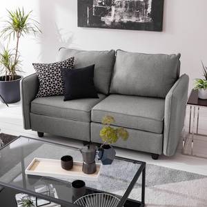 Sofa Lavara I (2 places) Tissu - Gris clair