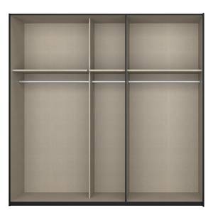 Schwebetürenschrank SKØP X Schwarz - 225 x 222 cm - 2 Türen