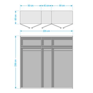 Drehtürenschrank SKØP XV Schwarz