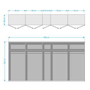 Drehtürenschrank SKØP XV Schwarz