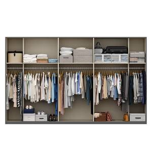 Drehtürenschrank SKØP XVIII 360 x 222 cm - Basic - Grau