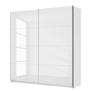 Schwebetürenschrank SKØP pure gloss Hochglanz Weiß / Weiß - 225 x 236 cm - 2 Türen