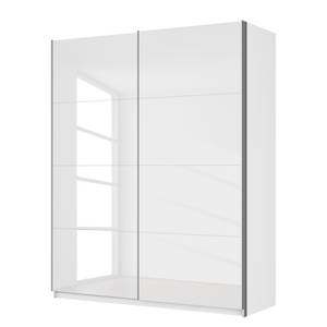 Schwebetürenschrank SKØP pure gloss Hochglanz Weiß / Weiß - 181 x 222 cm - 2 Türen