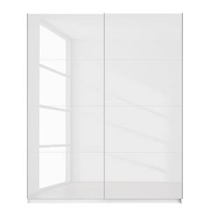 Schwebetürenschrank SKØP pure gloss Hochglanz Weiß / Weiß - 181 x 222 cm - 2 Türen