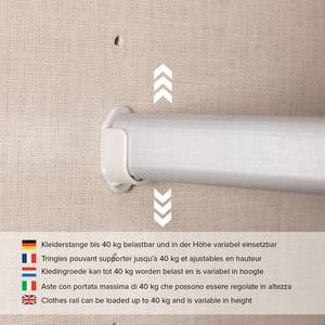 Armadio ante scorrevoli SKØP purereflect Bianco alpino - 405 x 222 cm - 3 ante