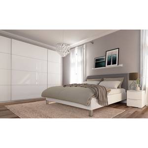 Schwebetürenschrank SKØP pure gloss Hochglanz Weiß / Weiß - 315 x 222 cm - 3 Türen