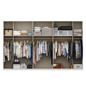 Schwebetürenschrank SKØP pure gloss Hochglanz Weiß / Weiß - 360 x 236 cm - 3 Türen