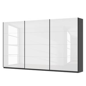 Zweefdeurkast SKØP pure gloss Hoogglans wit/Grafiet - 405 x 236 cm - 3 deuren