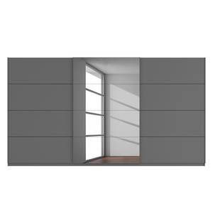 Schwebetürenschrank SKØP  pure reflect+ Graphit - 405 x 222 cm - 3 Türen