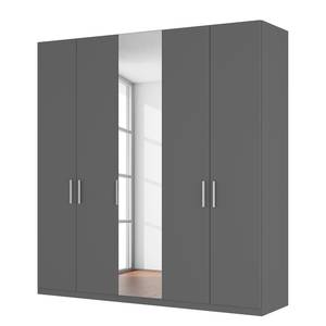 Armoire SKØP pure reflect Graphite / Miroir en cristal - Graphite - 225 x 222 cm