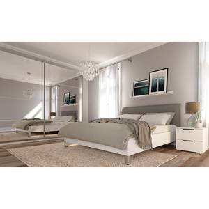 Armadio con ante scorrevoli SKØP reflect Bianco alpino - 270 x 236 cm - 2 ante