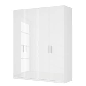 Drehtürenschrank SKØP pure gloss Hochglanz Weiß / Weiß - 181 x 222 cm