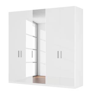 Drehtürenschrank SKØP pure gloss reflect Hochglanz Weiß / Weiß - 225 x 222 cm