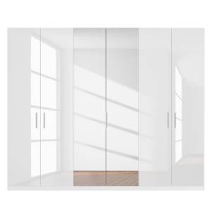 Drehtürenschrank SKØP pure gloss reflect Hochglanz Weiß / Weiß - 270 x 222 cm