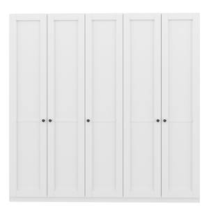 Armadio con ante battenti SKØP country Stile rustico bianco - 225 x 222 cm - Basic