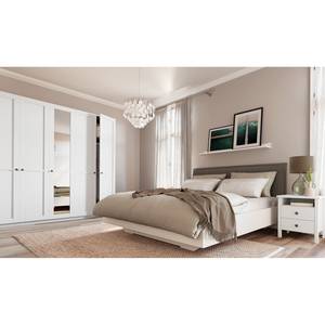 Armoire SKØP country reflect Blanc alpin / Miroir en cristal - 225 x 222 cm - Basic