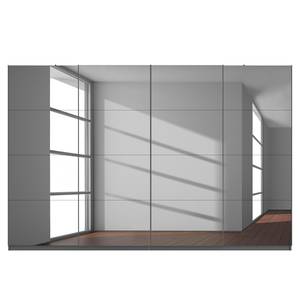 Schwebetürenschrank SKØP reflect+ Graphit - 360 x 236 cm - 4 Türen