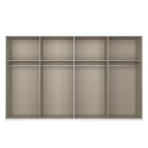 Schwebetürenschrank SKØP reflect Alpinweiß - 360 x 222 cm - 4 Türen