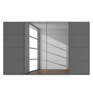 Schwebetürenschrank SKØP  pure reflect+ Graphit - 360 x 222 cm - 4 Türen