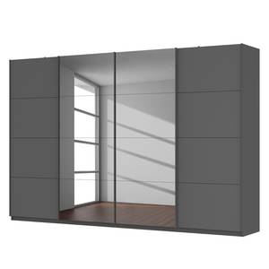 Schwebetürenschrank SKØP  pure reflect+ Graphit - 360 x 236 cm - 4 Türen