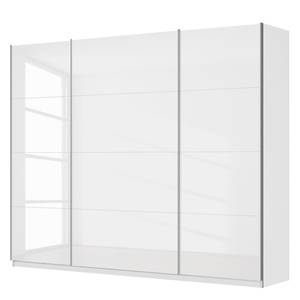 Schwebetürenschrank SKØP pure gloss Hochglanz Weiß / Weiß - 270 x 222 cm - 3 Türen