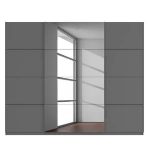 Schwebetürenschrank SKØP  pure reflect+ Graphit - 270 x 222 cm - 3 Türen