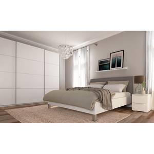 Schwebetürenschrank SKØP pure Alpinweiß - 270 x 236 cm - 3 Türen