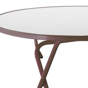 Table pliante Marleston I Acier - Marron