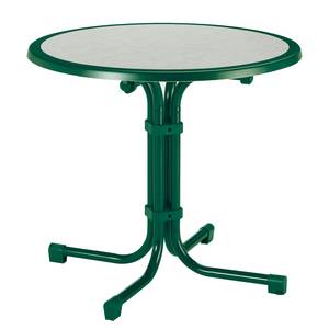 Table de jardin Boulevard IV Acier - Vert - Diamètre : 80 cm