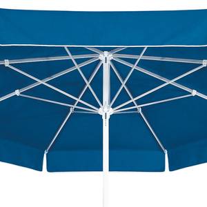 Parasol Ibiza I Tissu / Aluminium - Blanc / Bleu