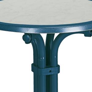 Klapptisch Boulevard IV Stahl - Blau - Durchmesser: 60 cm