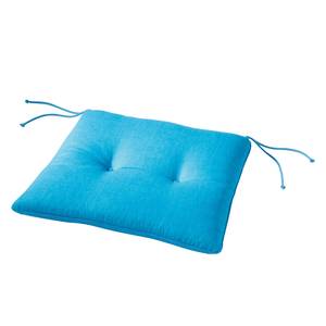 Coussin de chaise Florencia Tissu mélangé - Bleu glacier