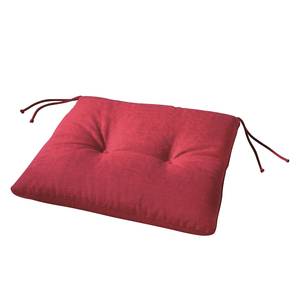 Coussin de chaise Florencia Tissu mélangé - Rouge