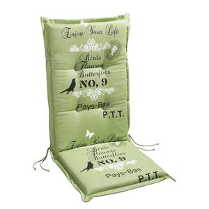 Coussin de jardin Riviere Tissu mélangé - Vert pâle