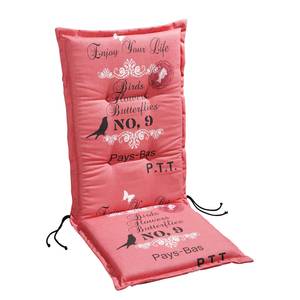 Coussin de jardin Riviere Tissu mélangé - Corail