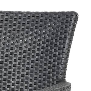 Chaise de jardin Napoli Polypropylène / Tissu - Anthracite