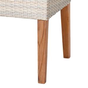 Chaises de jardin Alicante (lot de 2) Tissu / Matière plastique - Beige