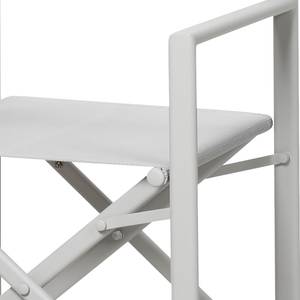 Chaises de jardin Messina (lot de 2) Aluminium / Tissu - Crème