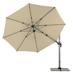 Parasol Malta Tissu / Aluminium - Argenté / Beige