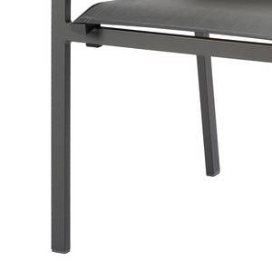 Chaise de jardin Paros Aluminium / Tissu - Anthracite