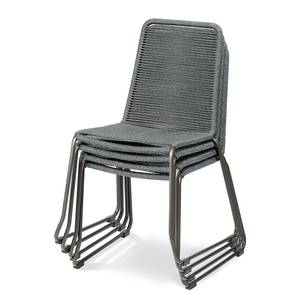 Chaise de jardin Symi Acier / Polyéthylène - Gris