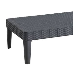 Chaise longue Ponza 100 % polypropylène - Gris