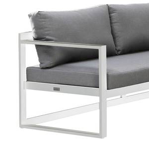 Loungegroep Rhodos (3 delig) aluminium/geweven stof - Wit